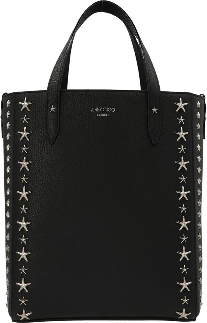 Jimmy Choo Pegasi Logo Detailed Tote Bag