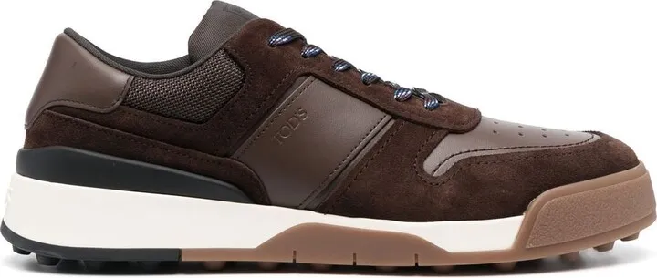 Panelled-Design Low-Top Sneakers