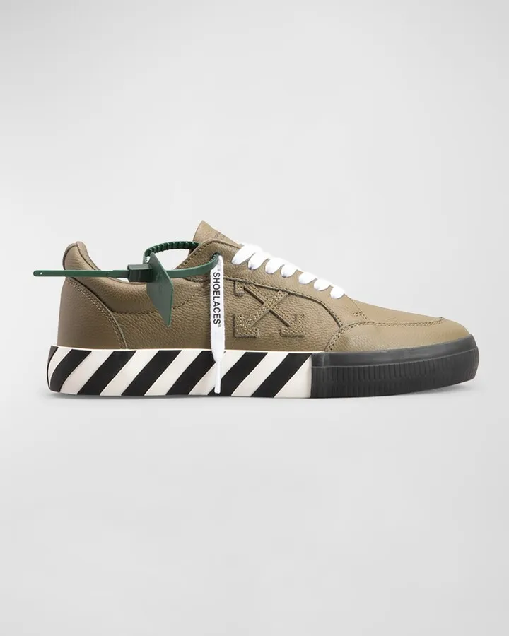 Men's Low Vulcanized Leather Low-Top Sneakers