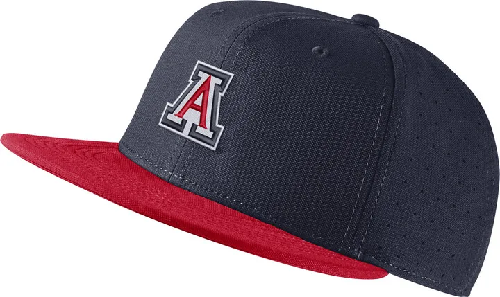 Arizona Nike Unisex College Fitted Baseball Hat in Blue