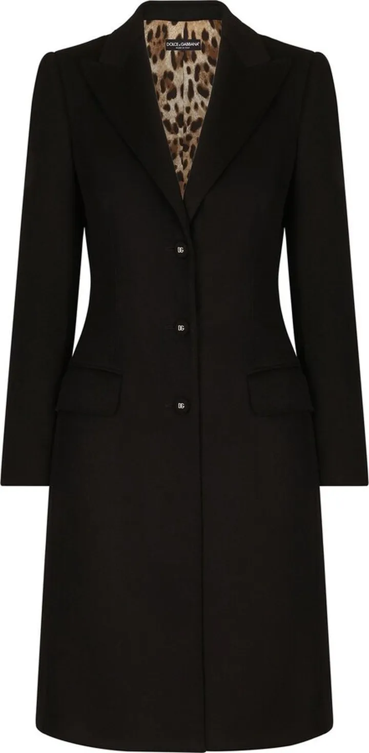 Single-Breasted Button-Up Coat