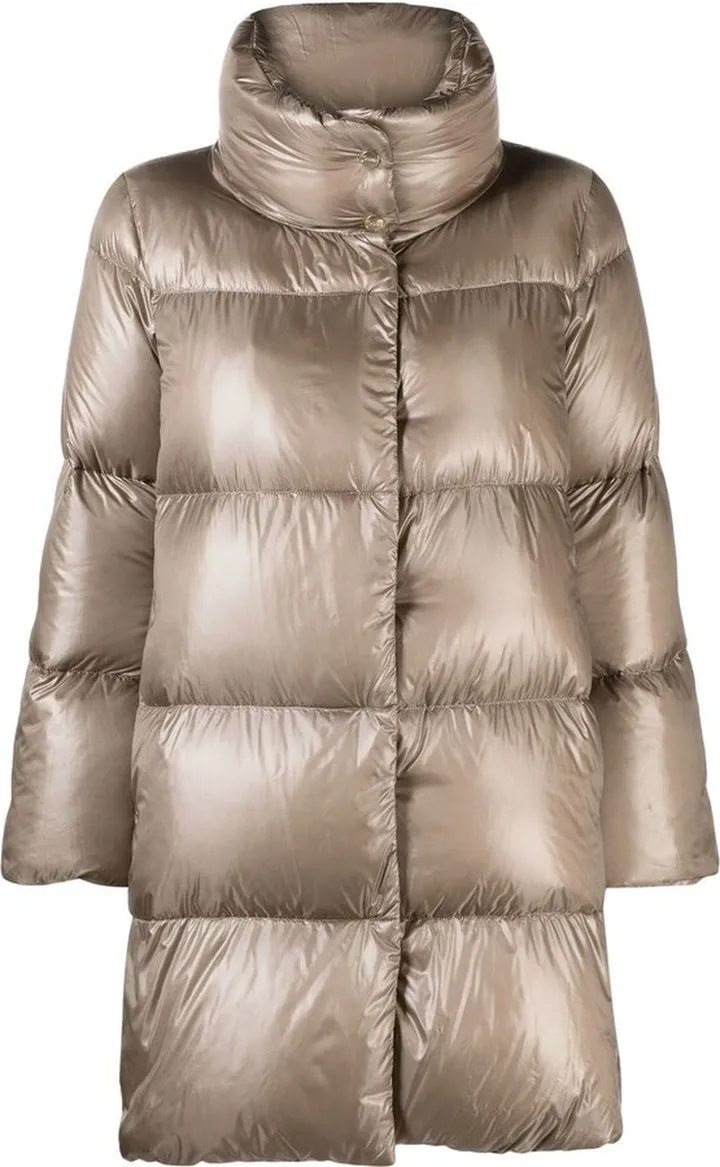 Single-Breasted Padded Coat