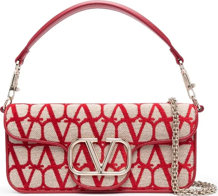 Monogram logo-plaque shoulder bag