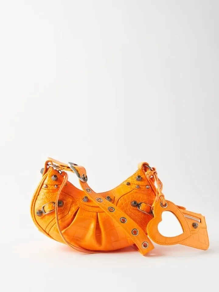 Cagole Xs Croc-effect Leather Shoulder Bag