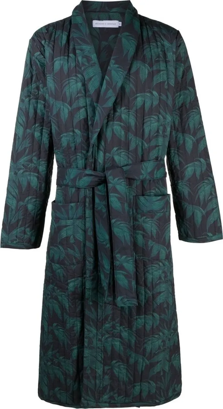 Byron tropical-print robe
