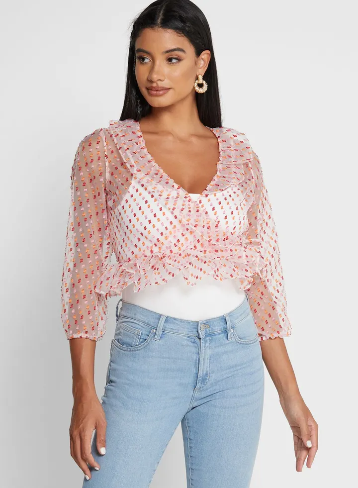 Wrap Peplum Top