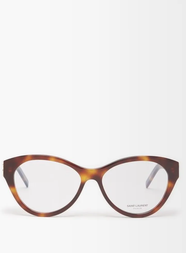 Ysl-logo Cat-eye Acetate Glasses
