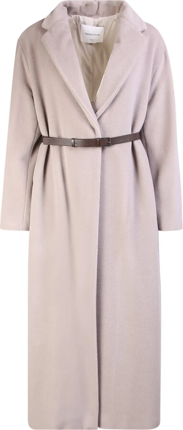 Belted Virgin-wool Coat