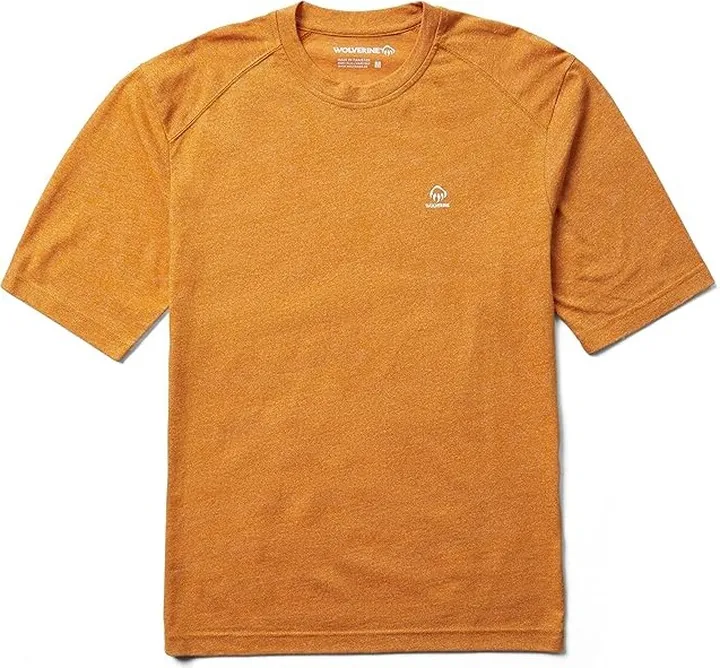 Wolverine Edge Short Sleeve Tee Shirt (Harvest Heather) Men's Clothing