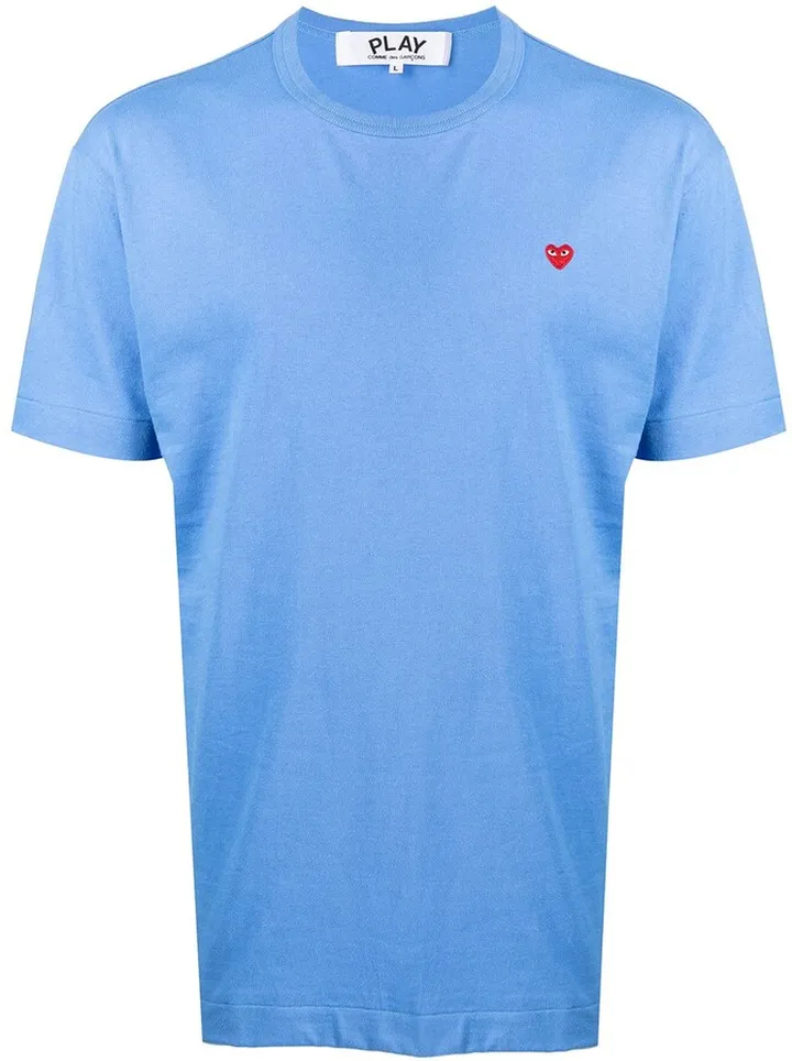 heart-patch short-sleeve T-shirt