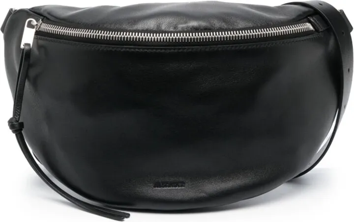 Logo-Embossed Leather Belt Bag