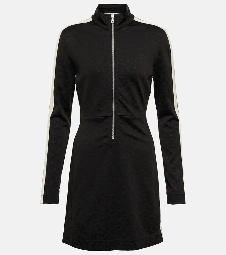 Jacquard track minidress