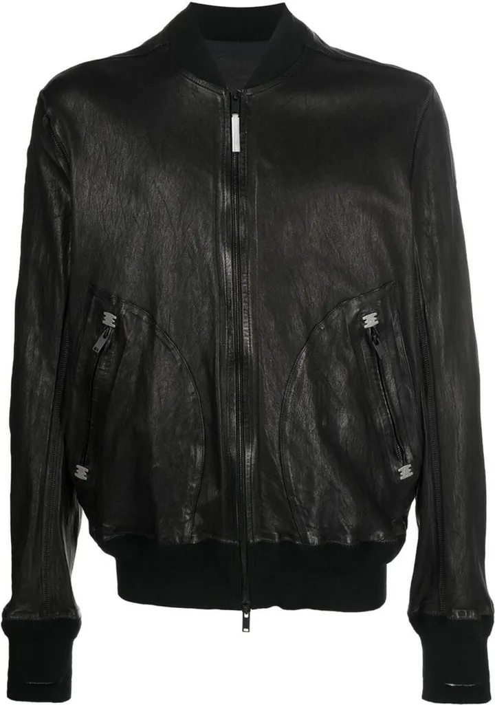 Zipped Leather Jacket