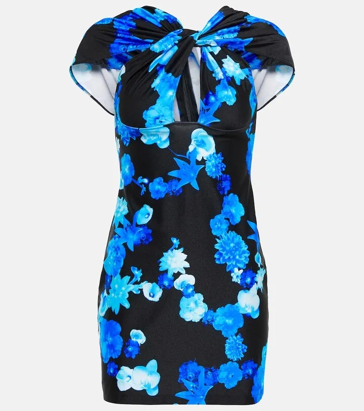 Floral cutout minidress
