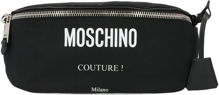 Moschino Logo Printed Belt Bag