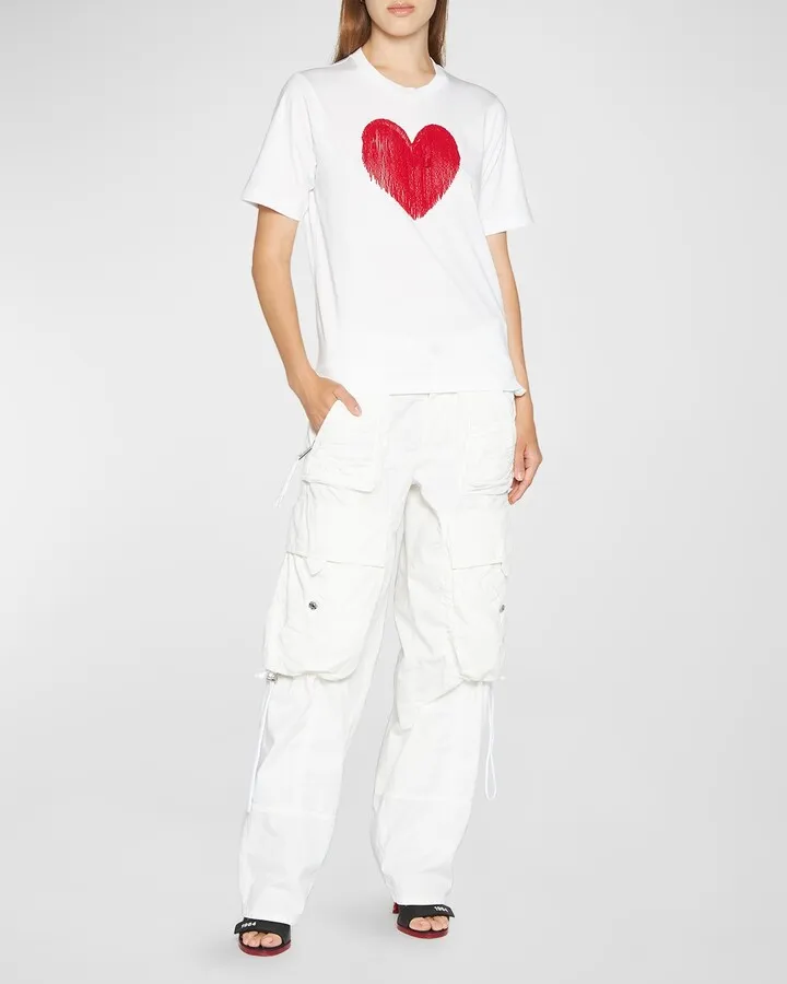 I Love You Fringe Heart Tee