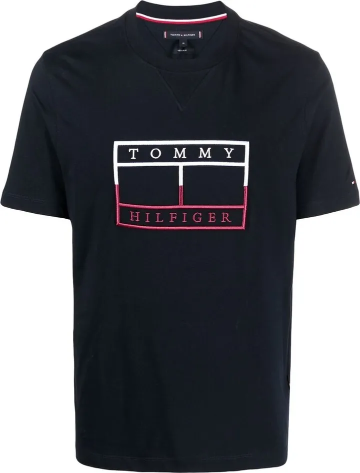logo-embroidered organic cotton T-shirt
