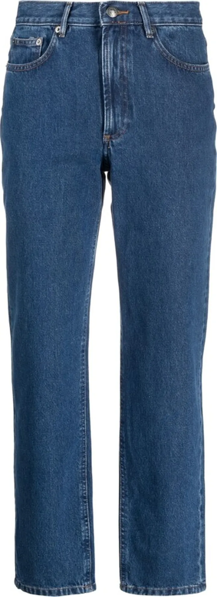 Straight-Leg Cropped Trousers