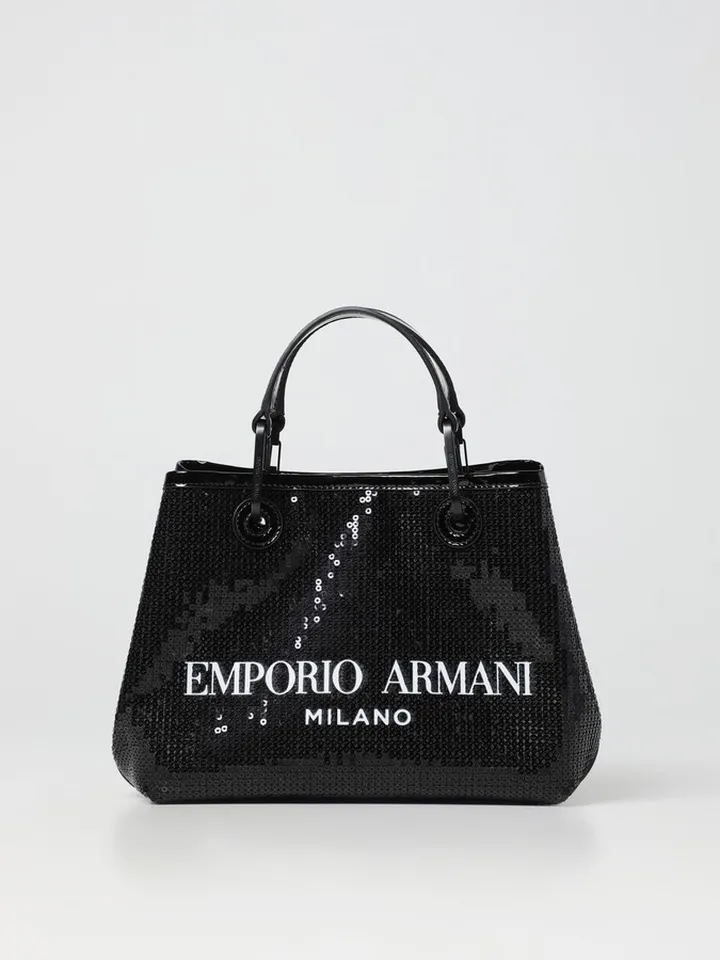 Emporio Armani bag in nylon with embroidered sequins