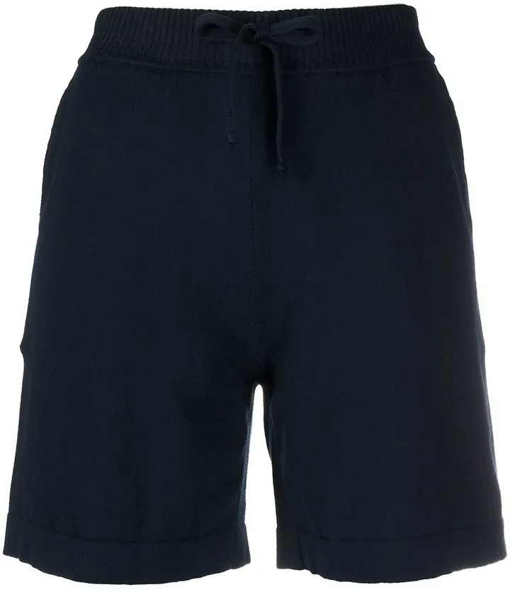 Ribbed Waistband Cotton Shorts