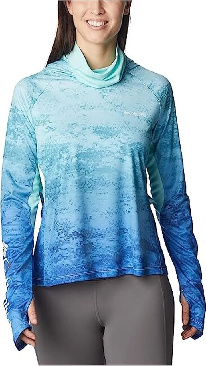 Columbia Super Tidal Tee Vent Hoodie (Gulf Stream Camo Gradient) Women's Clothing