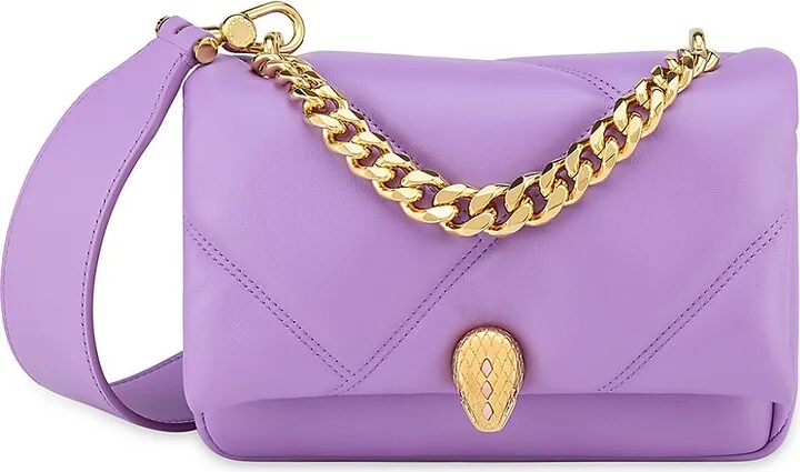 Serpenti Cabochon Matelassé Leather Crossbody Bag
