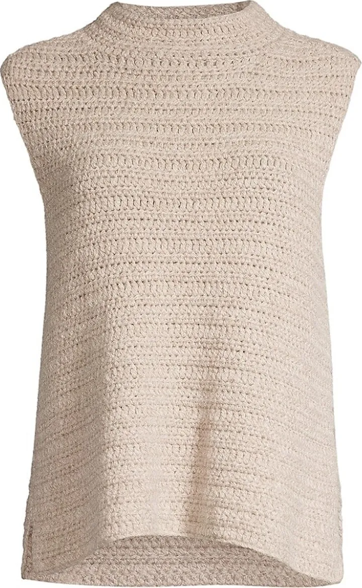 Crochet Mock Turtleneck Top