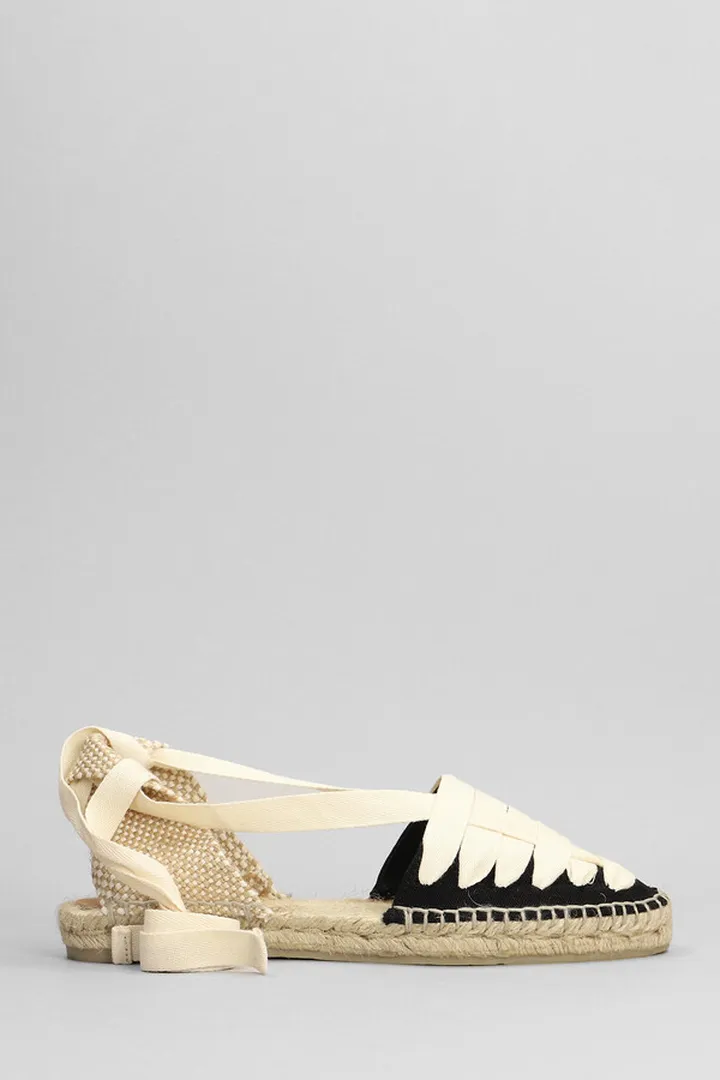 Jean-053 Espadrilles In Black Canvas