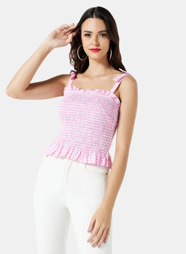 Rihana Sleeveless Top Pink