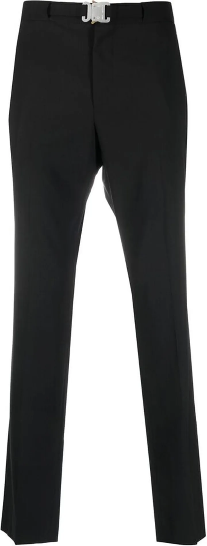 Clip-Buckle Straight Leg Trousers