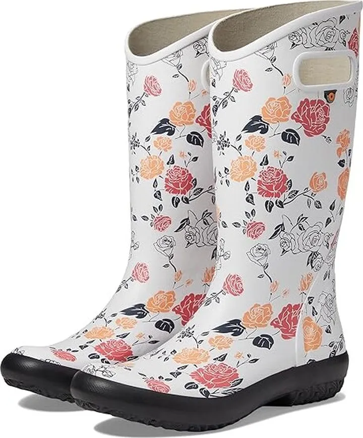Bogs Rainboot - Vintage Rose (Ivory Multi) Women's Shoes