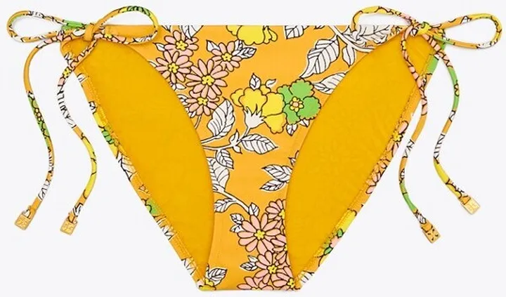 Printed String Bikini Bottom