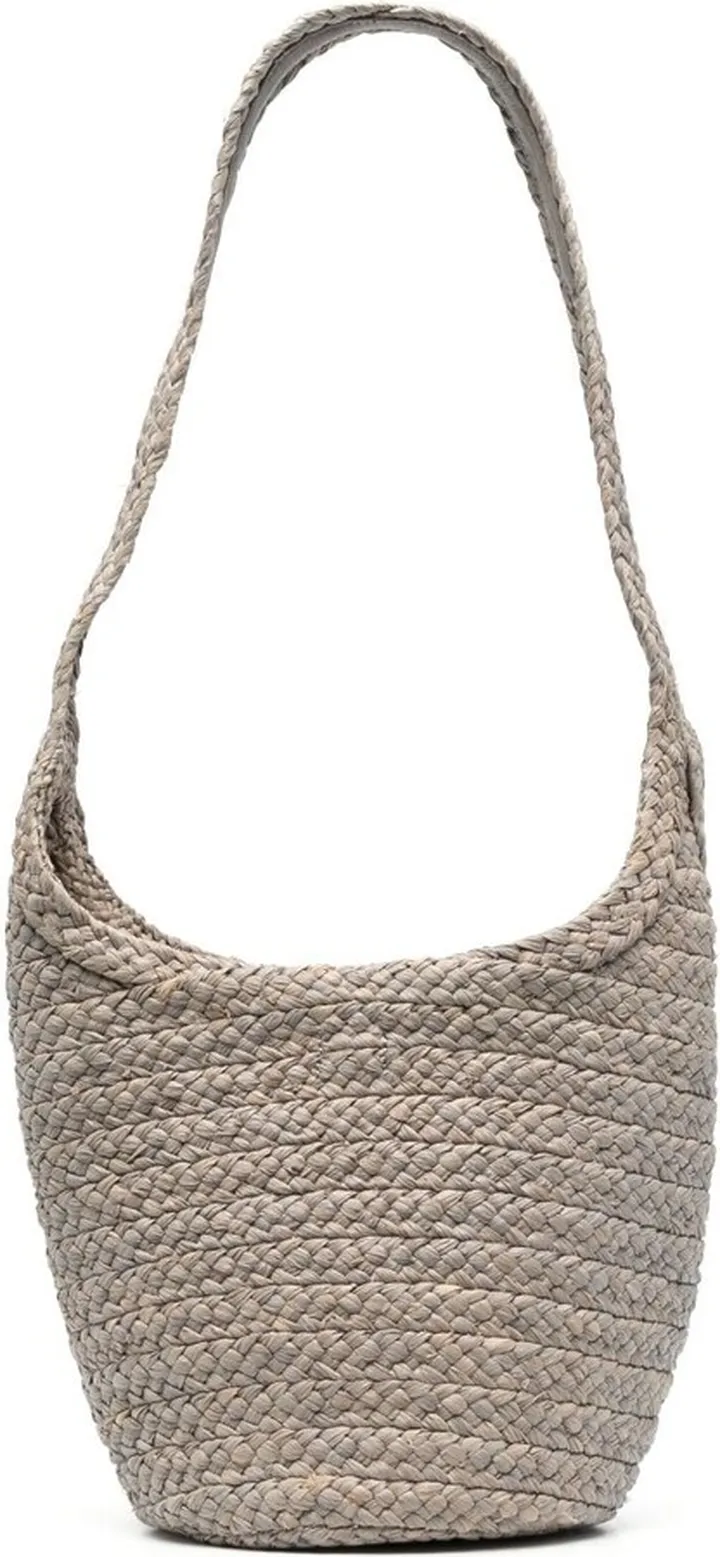 Woven-Design Crossbody Bag