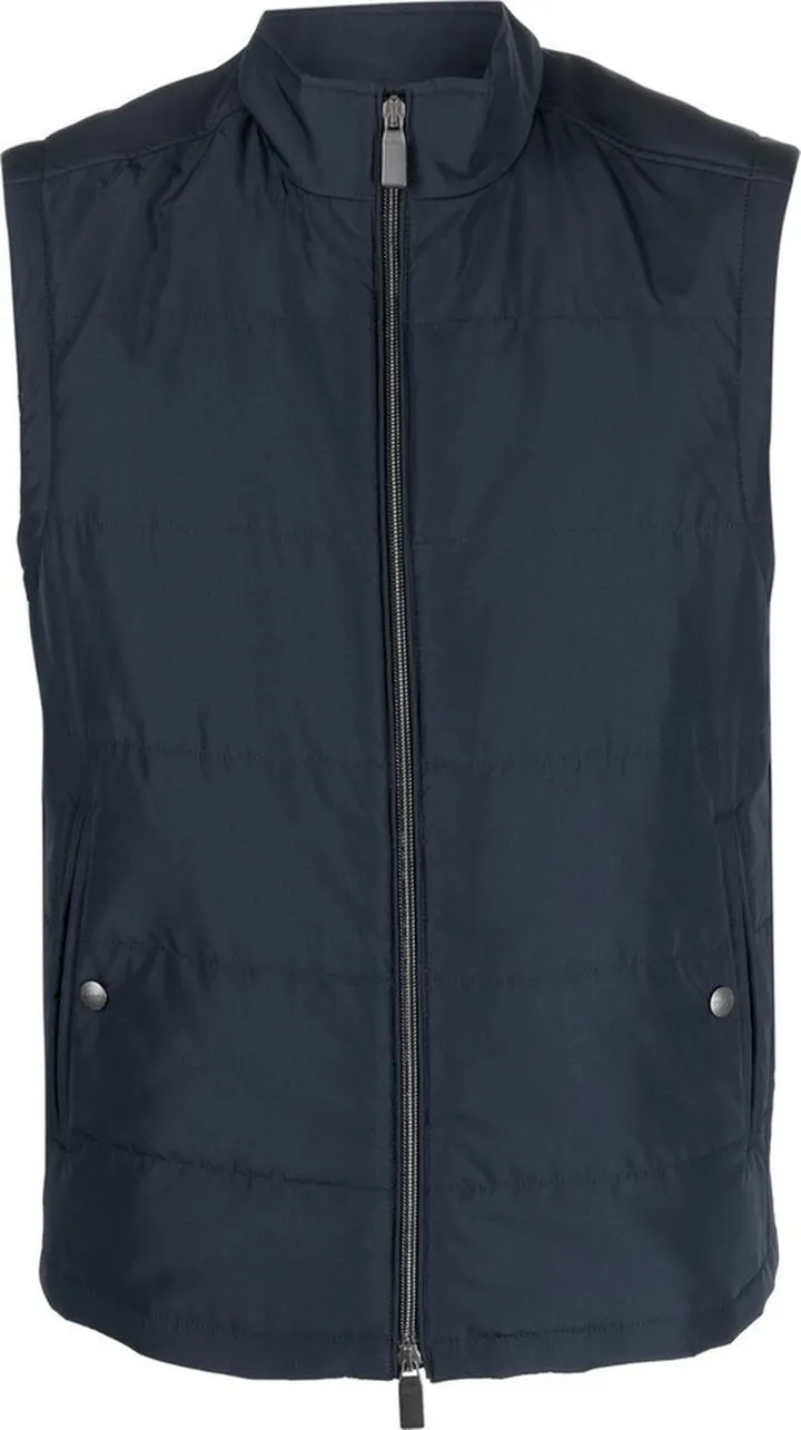Zipped-Up Fastening Vest
