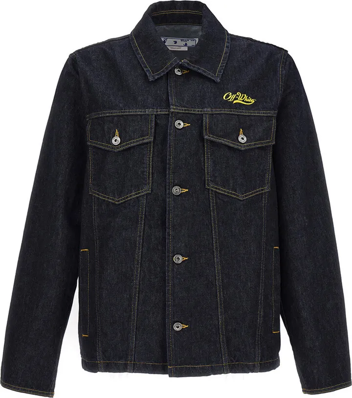 'wave Off Denim Utility Shi Raw Indigo Yel' Jacket