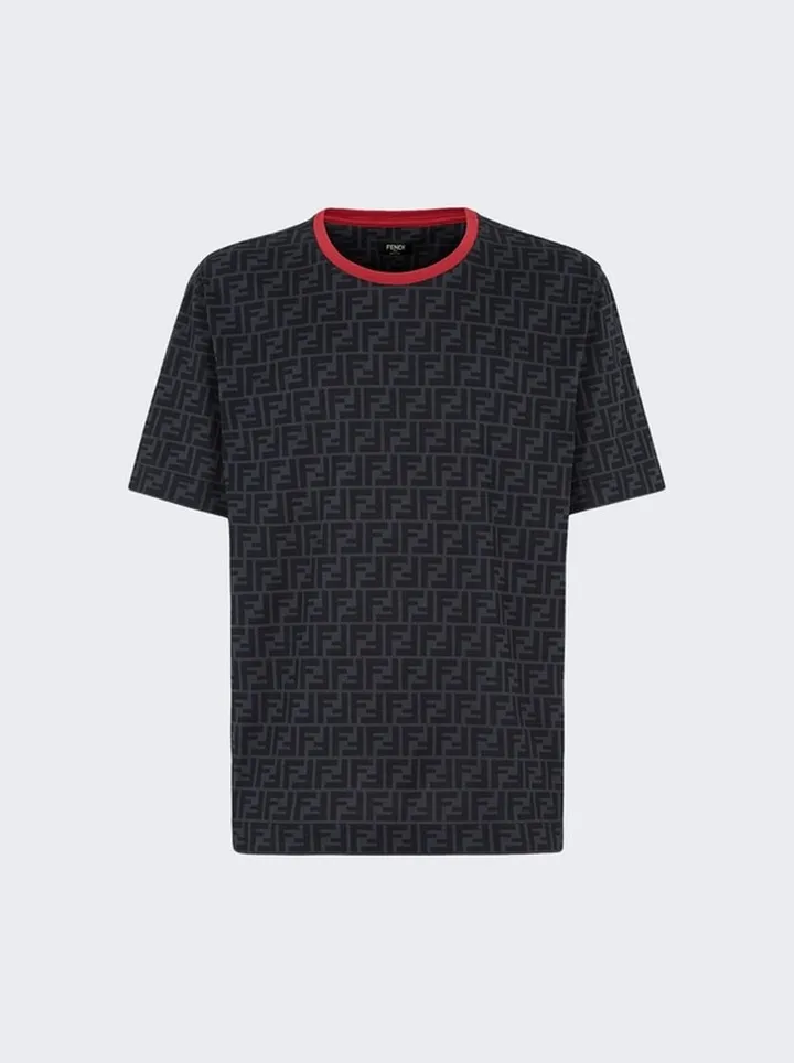 Zucca Tee Anthracite And Pink