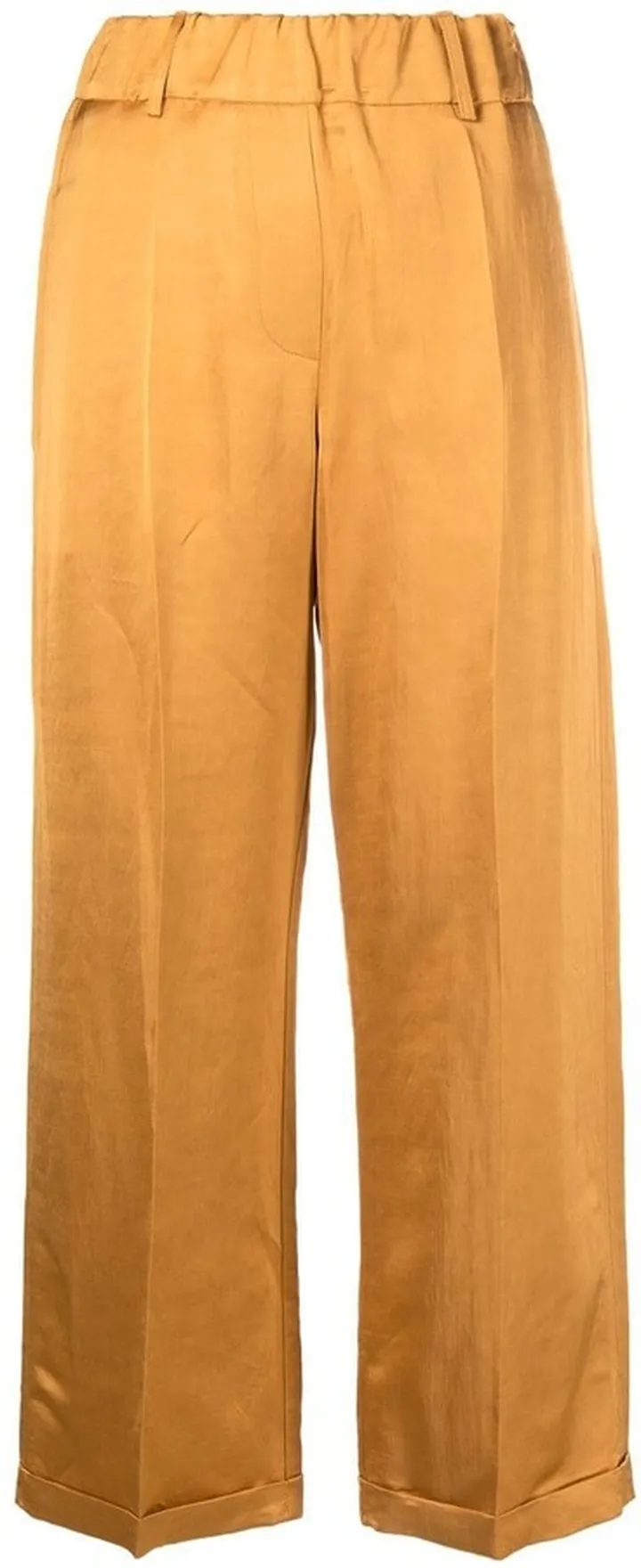 High-Waisted Cropped Trousers