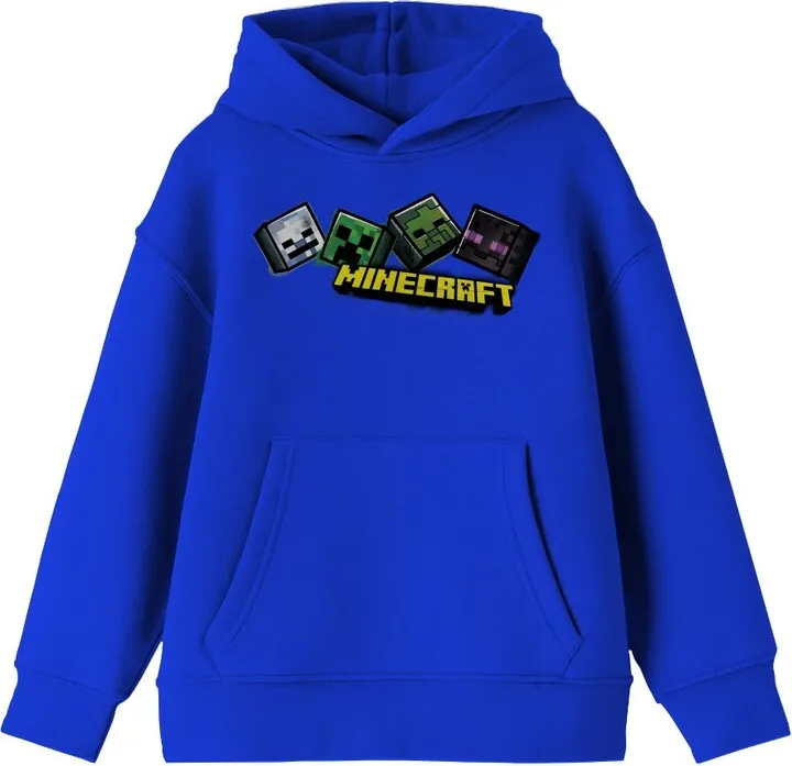 Minecraft Mob Heads Youth Royal Blue Sweatshirt