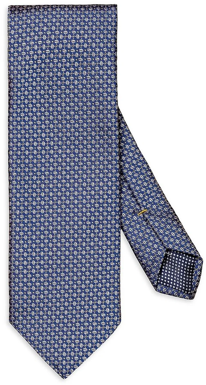 Medallion Print Silk Tie