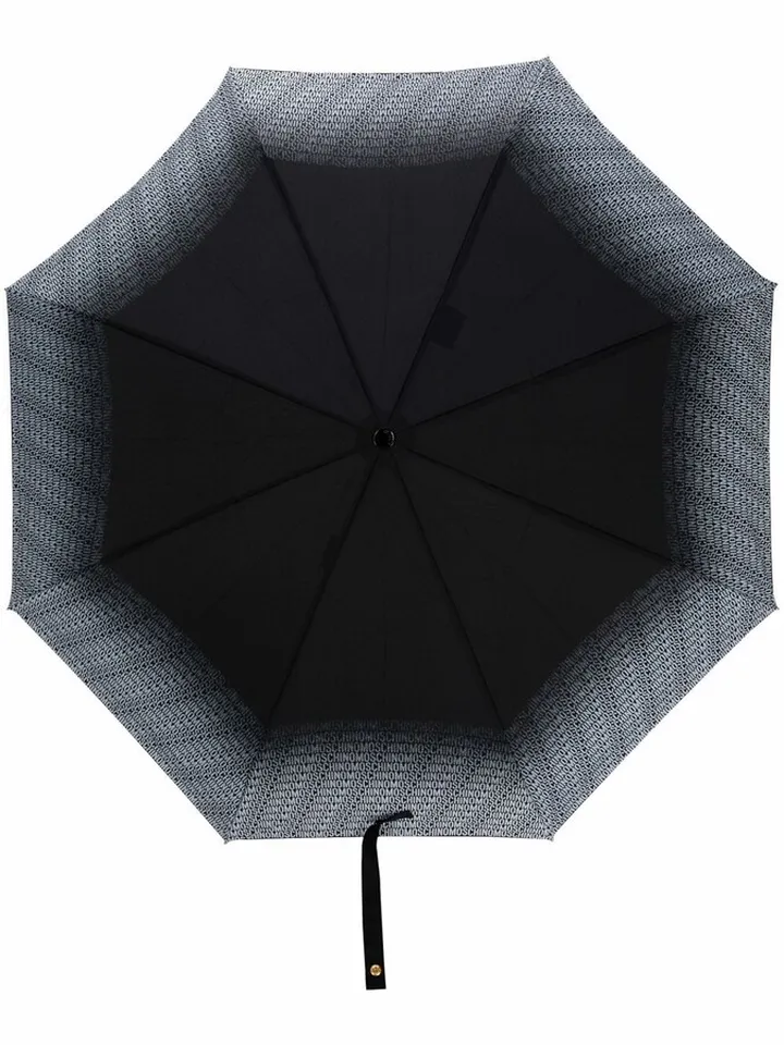 Logo-Print Foldable Umbrella