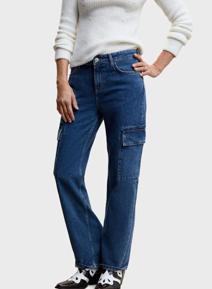 Pocket Detail Jeans