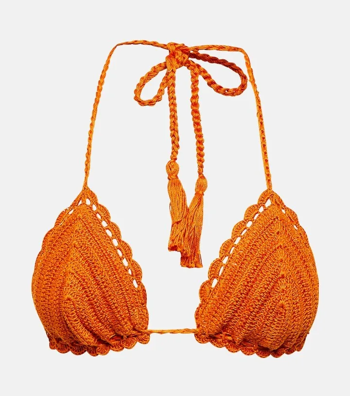 Crochet bikini top