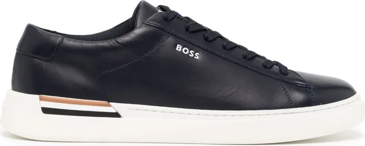 Stripe-Trim Low-Top Sneakers