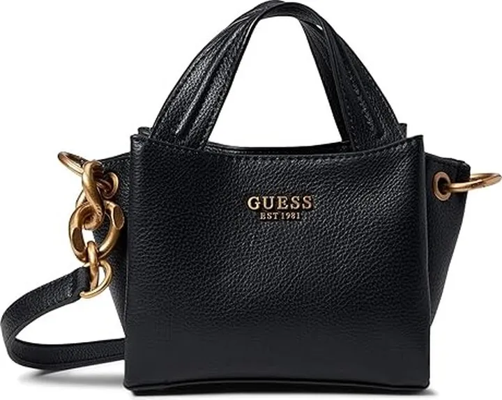 GUESS Zed Mini Girlfriend Carryall (Black) Handbags
