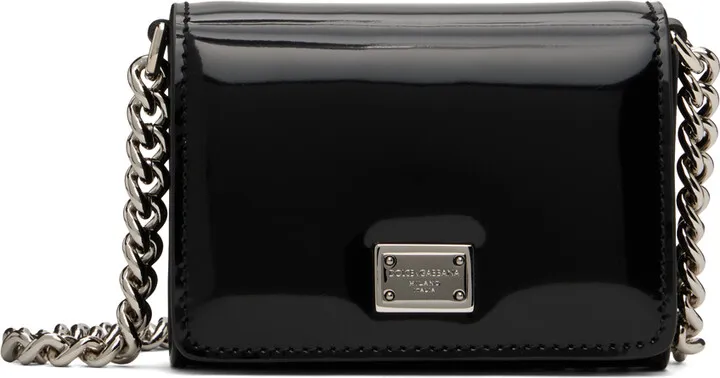 Dolce & Gabbana Black Micro Curb Chain Bag