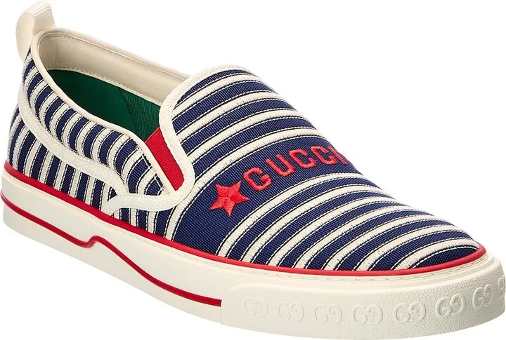 Gucci Tennis 1977 Canvas Slip-On Sneaker