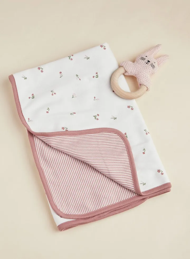 Kids Floral Print Shawl