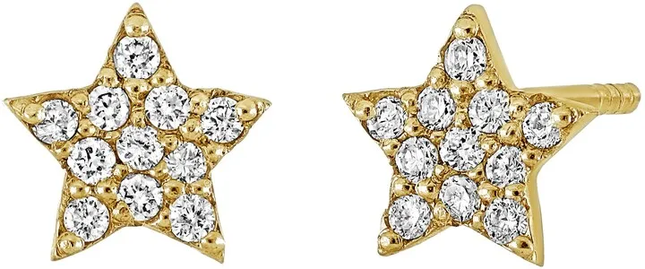 Icon Diamond Star Stud Earrings