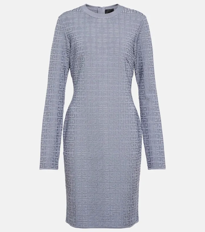 4G jacquard knit minidress