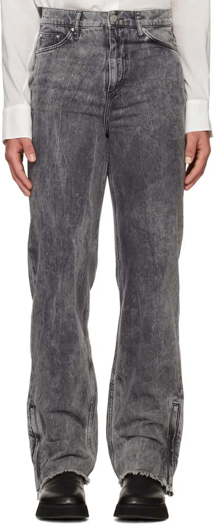 Han Kjobenhavn Gray Relaxed Distressed Jeans